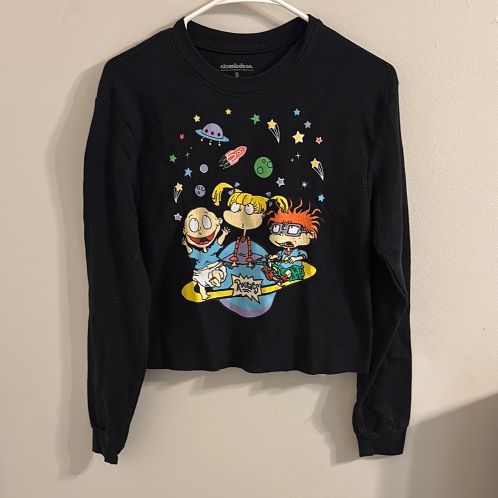 Nickelodeon Black womens Long Sleeve Shirt